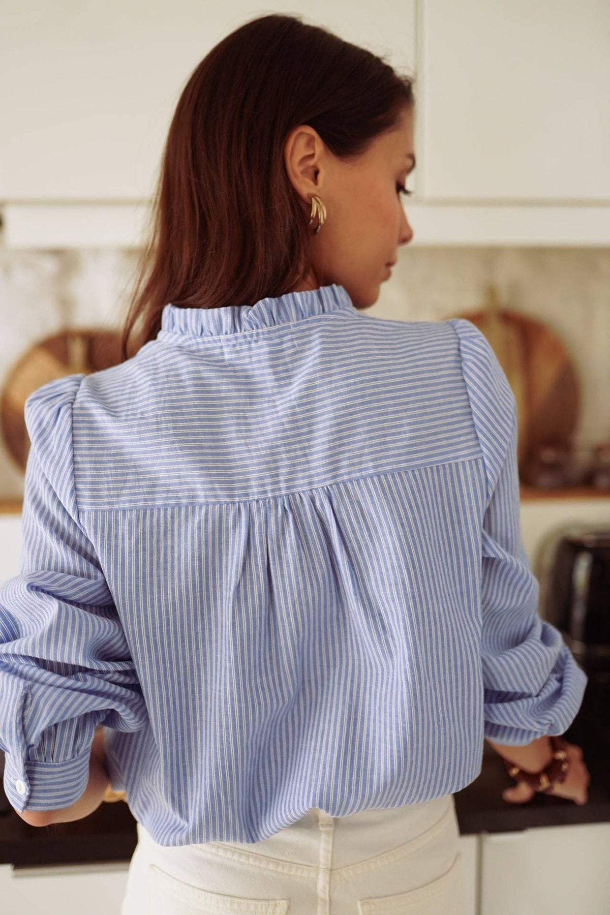Chemise Anne: Bleu