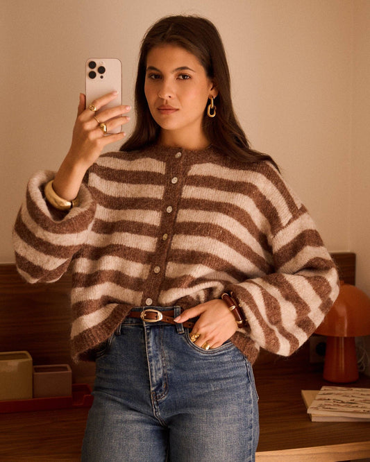 Cardigan Mael: Camel / TU