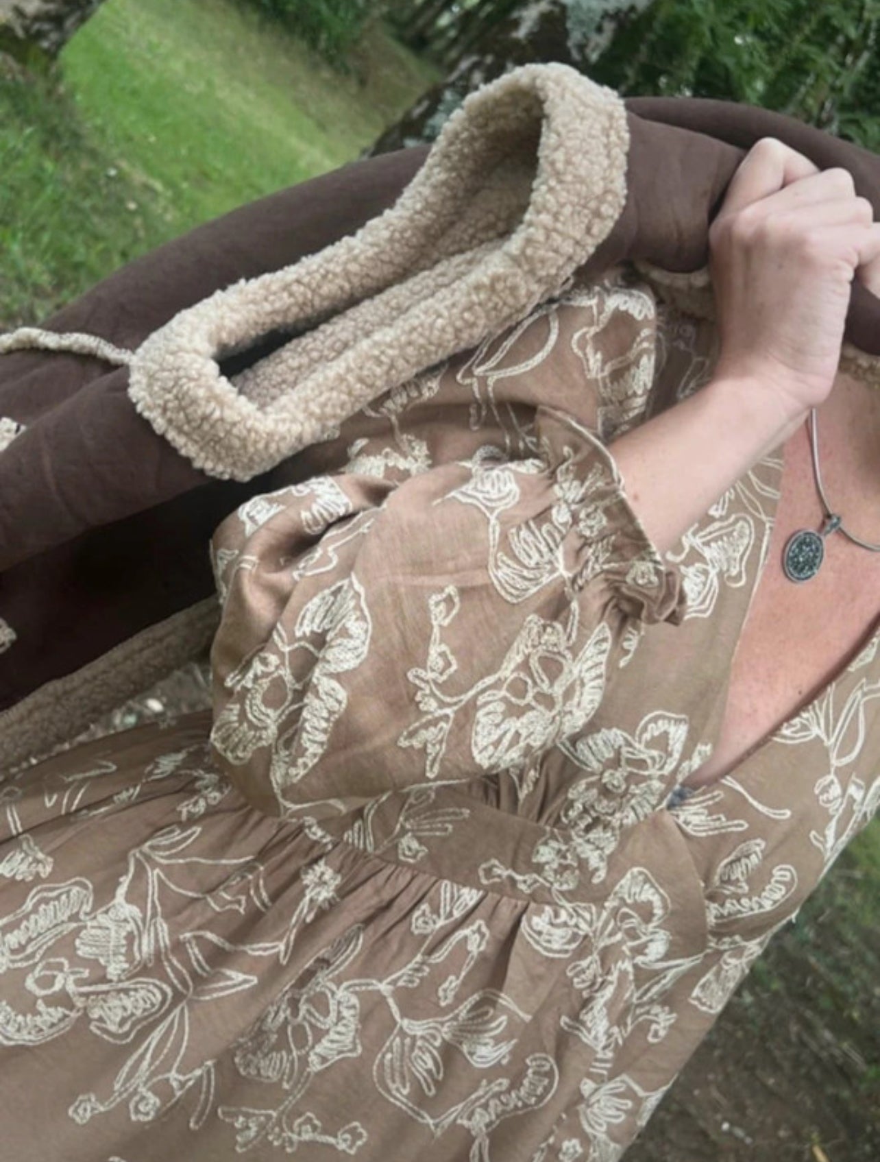 Robe Courte Bohème "Sienne" – Imprimé Floral & Manches Bouffantes