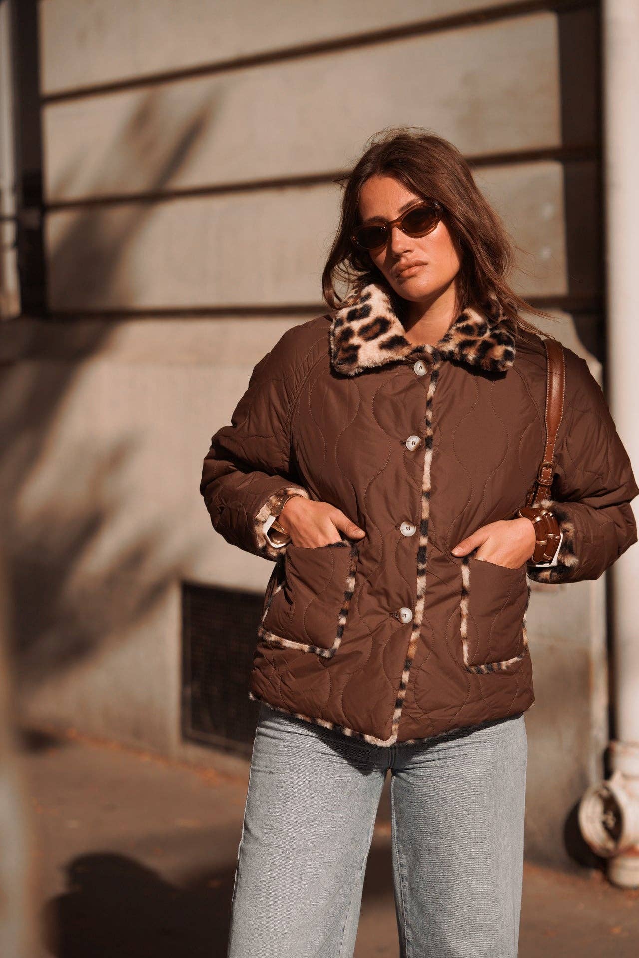 Manteau Hadria: Marron / M/L