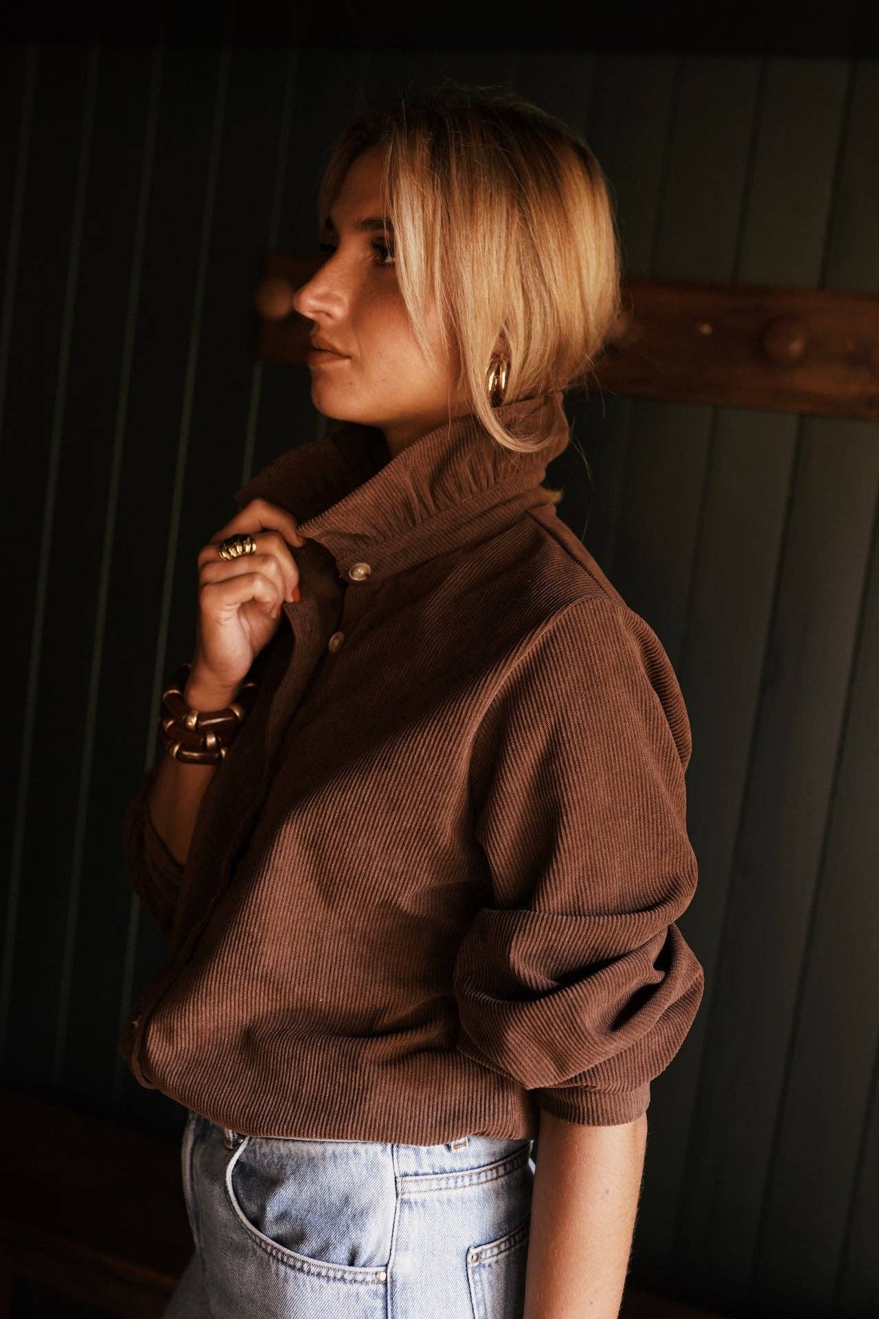 Chemise Ralfi: Marron / M/L