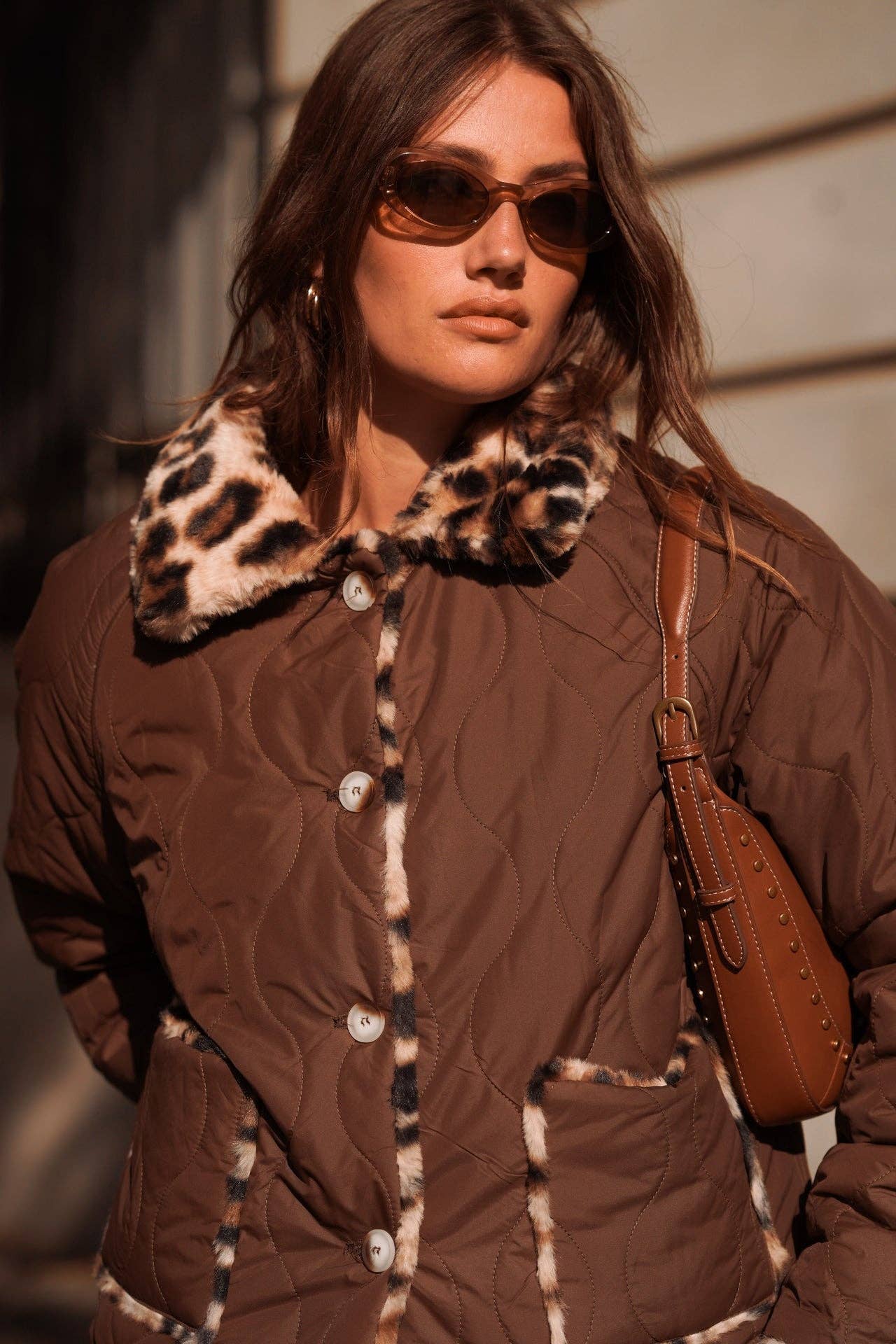 Manteau Hadria: Marron / M/L