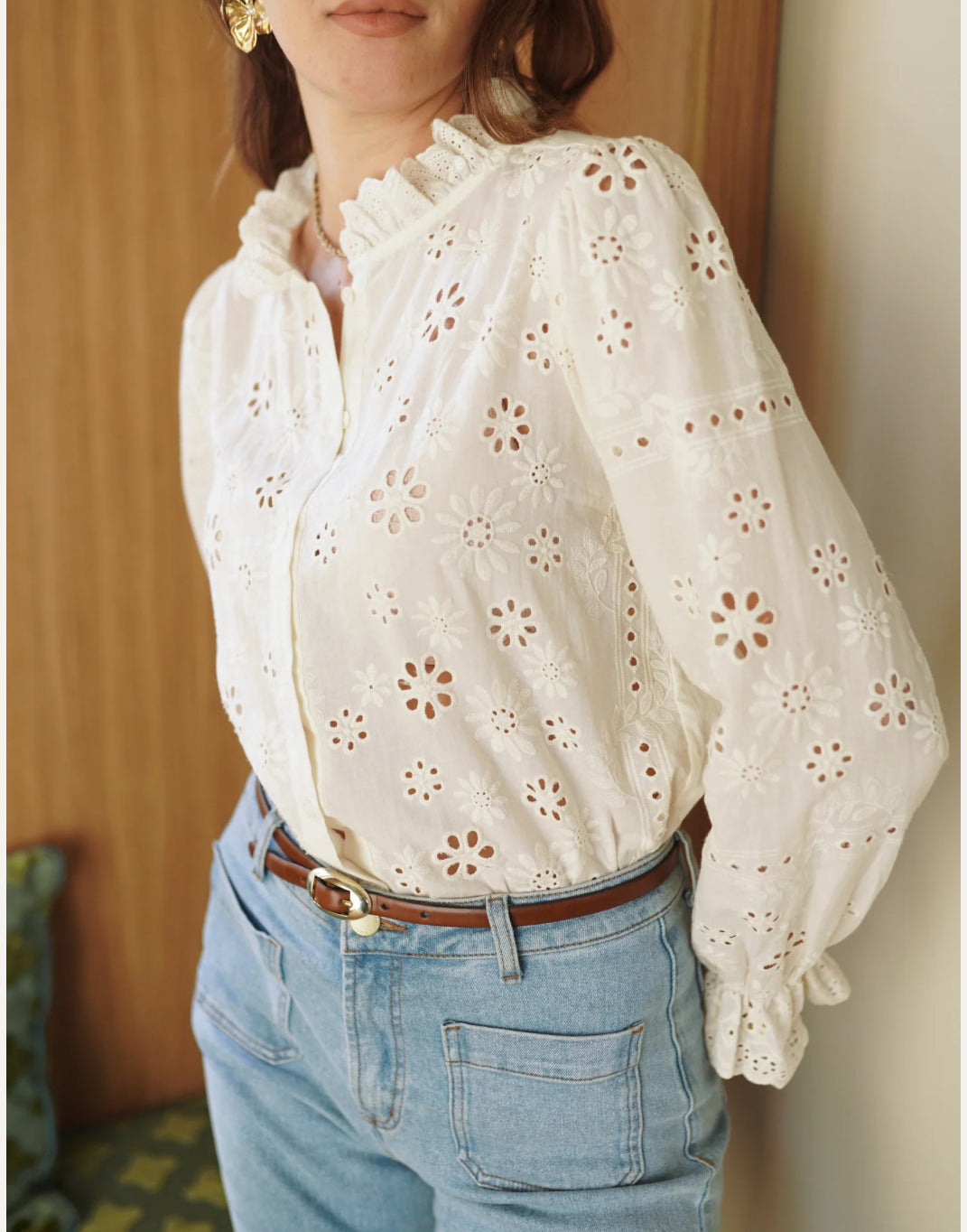 Chemisier broderie anglaise du XL au XXXL