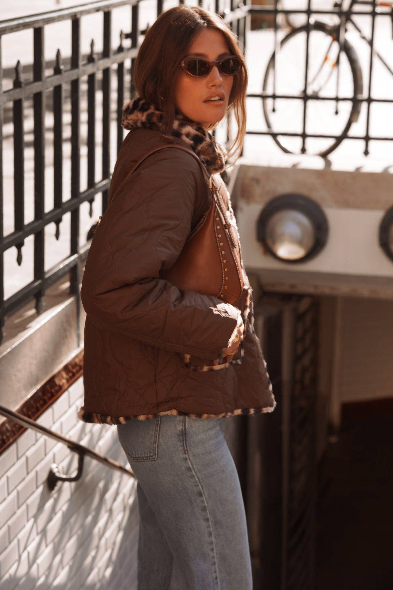 Manteau Hadria: Marron / M/L