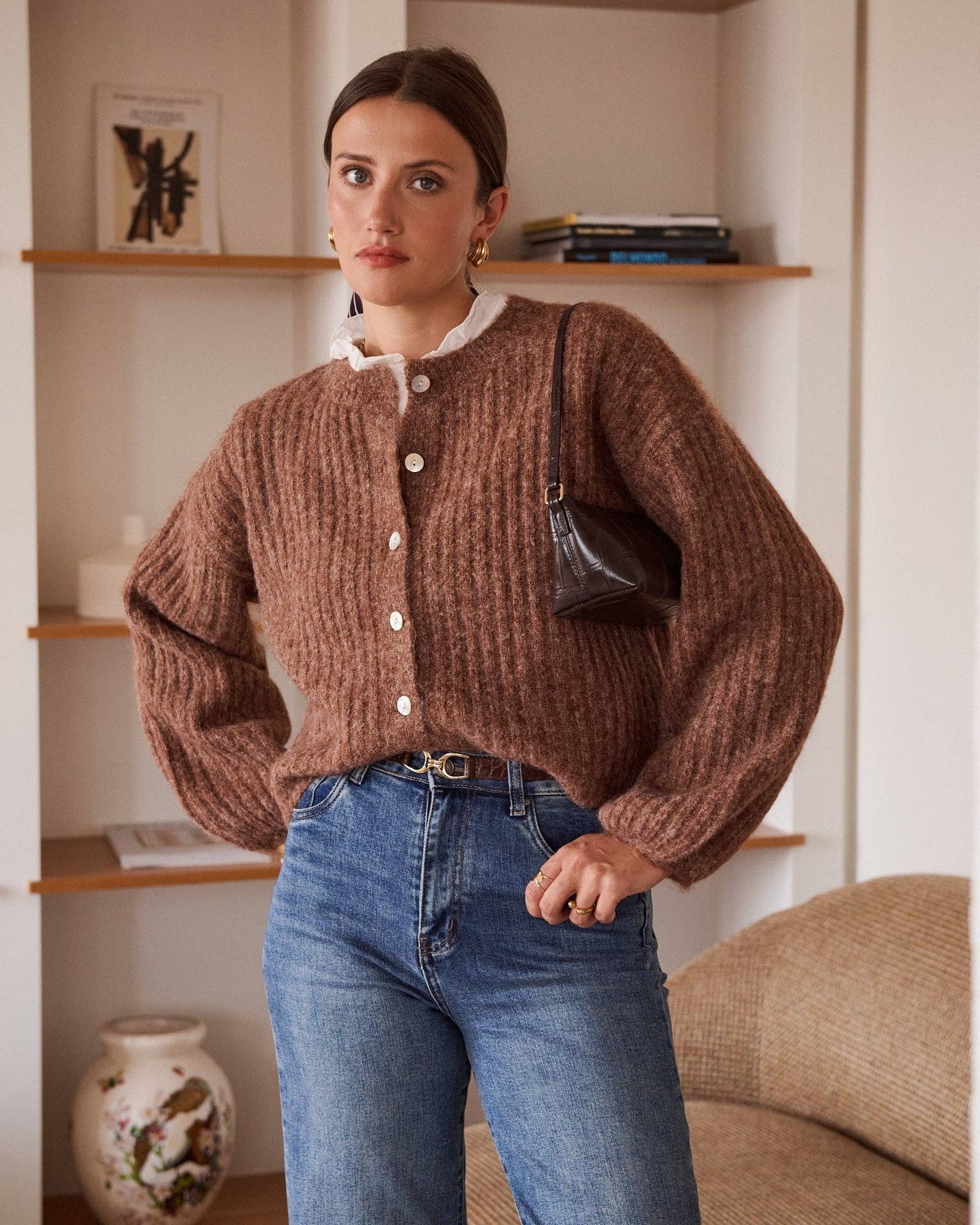 Gilet Mathéo: Marron / TU