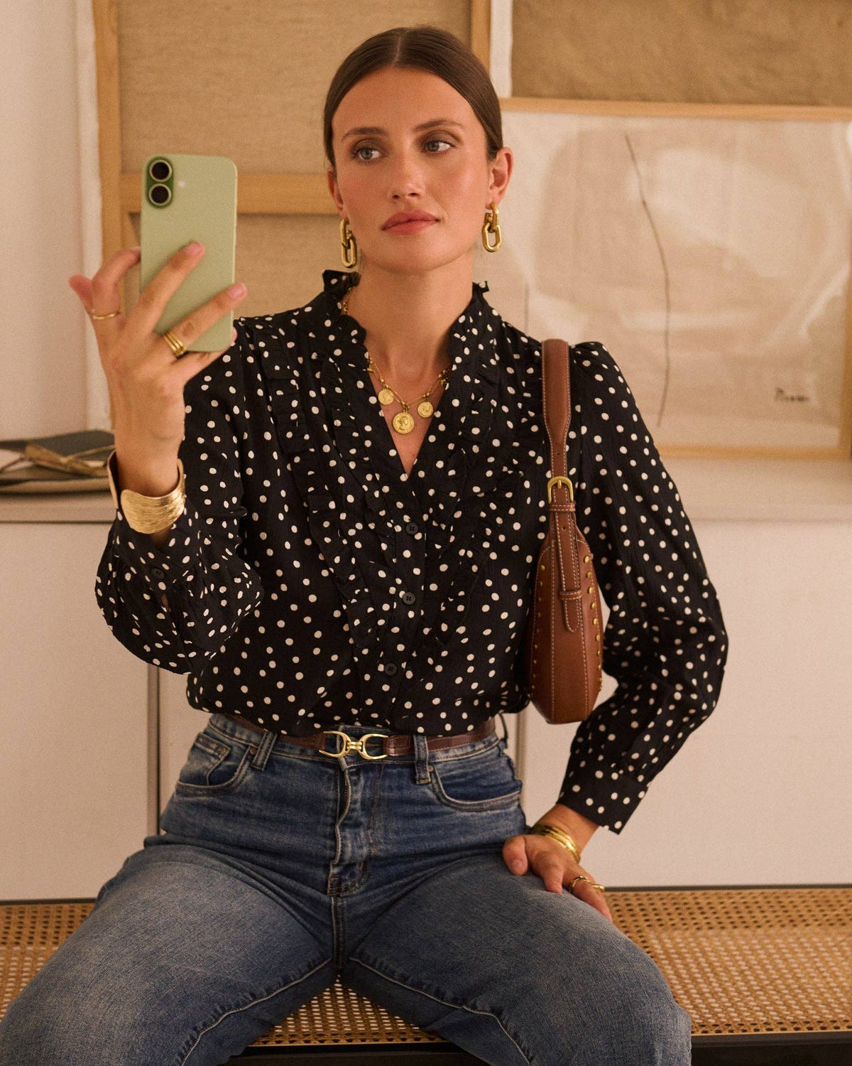 Chemise Héloïsa: Noir / XXL