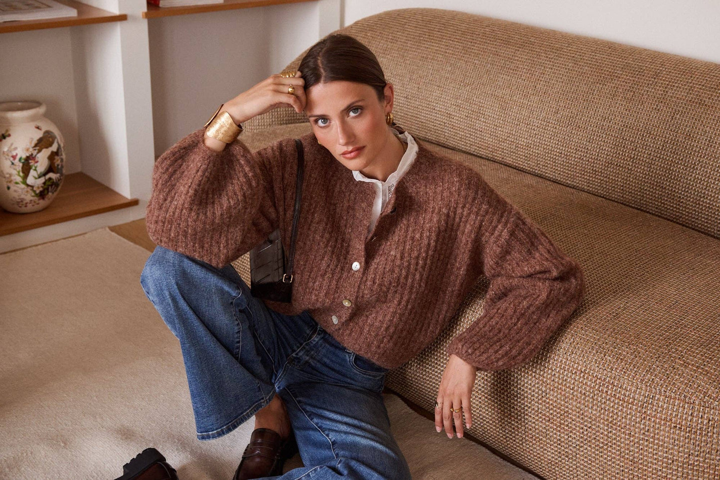 Gilet Mathéo: Marron / TU