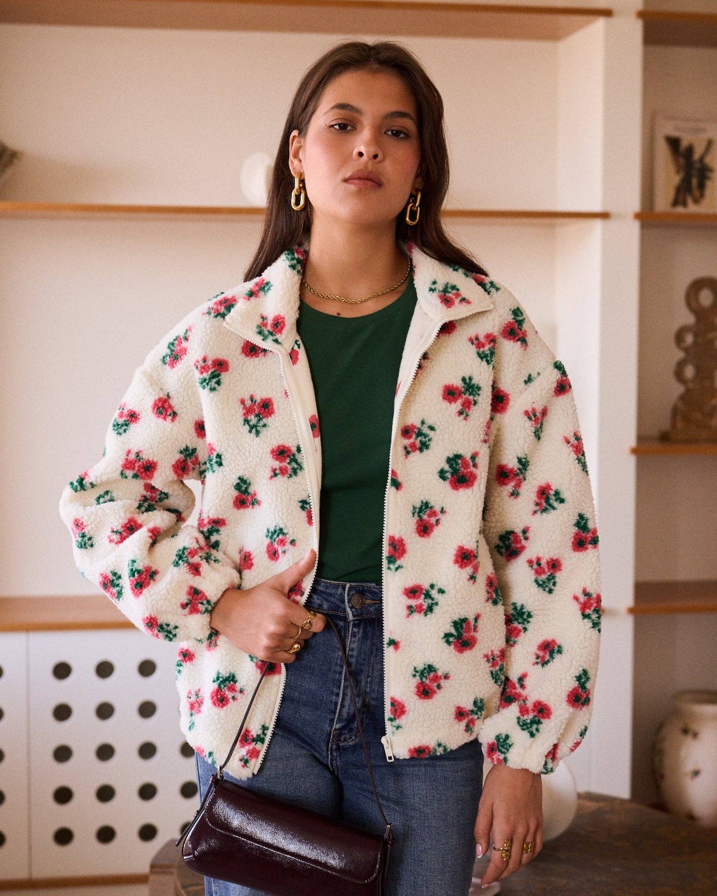 Veste Roxane: Beige / L