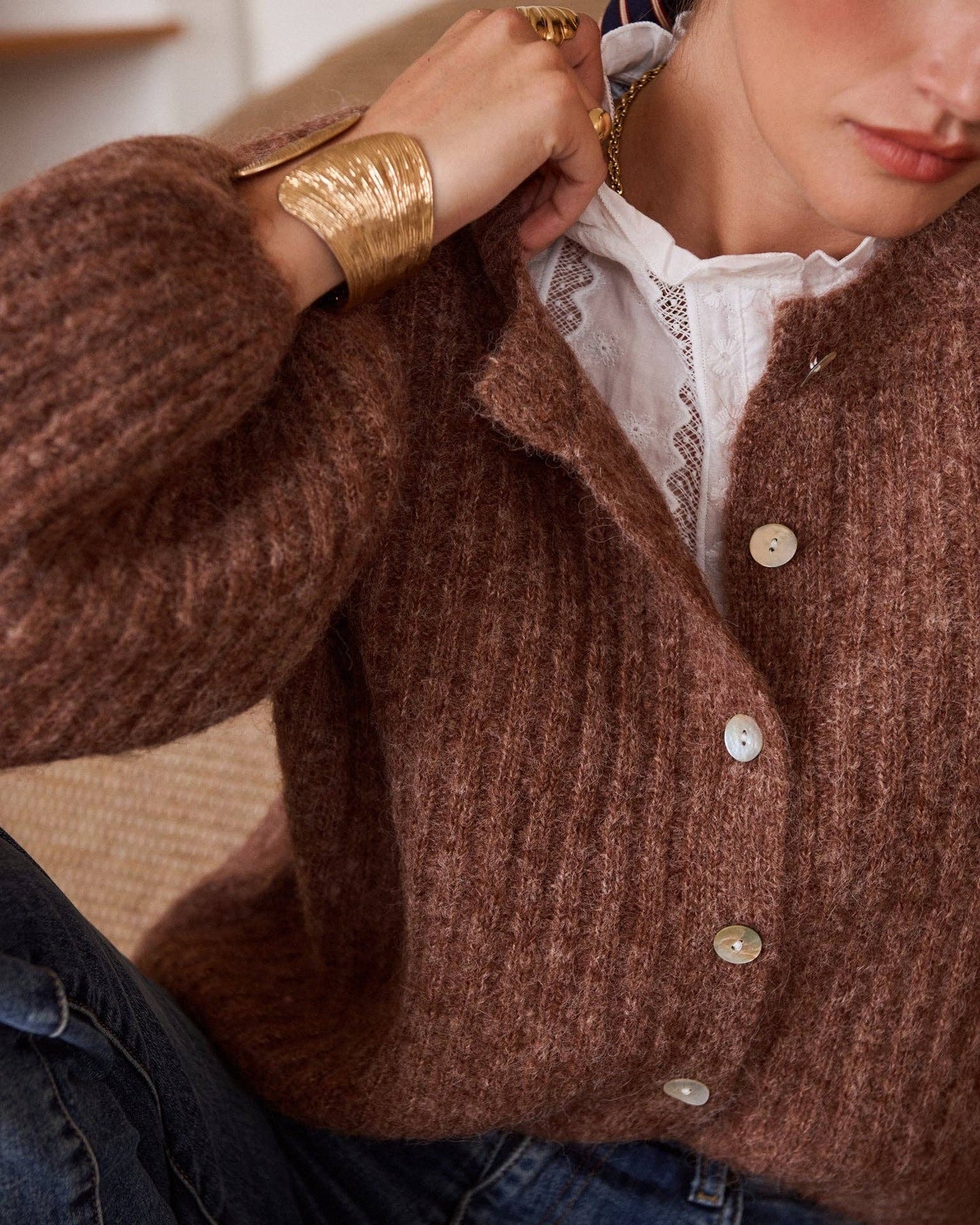 Gilet Mathéo: Marron / TU