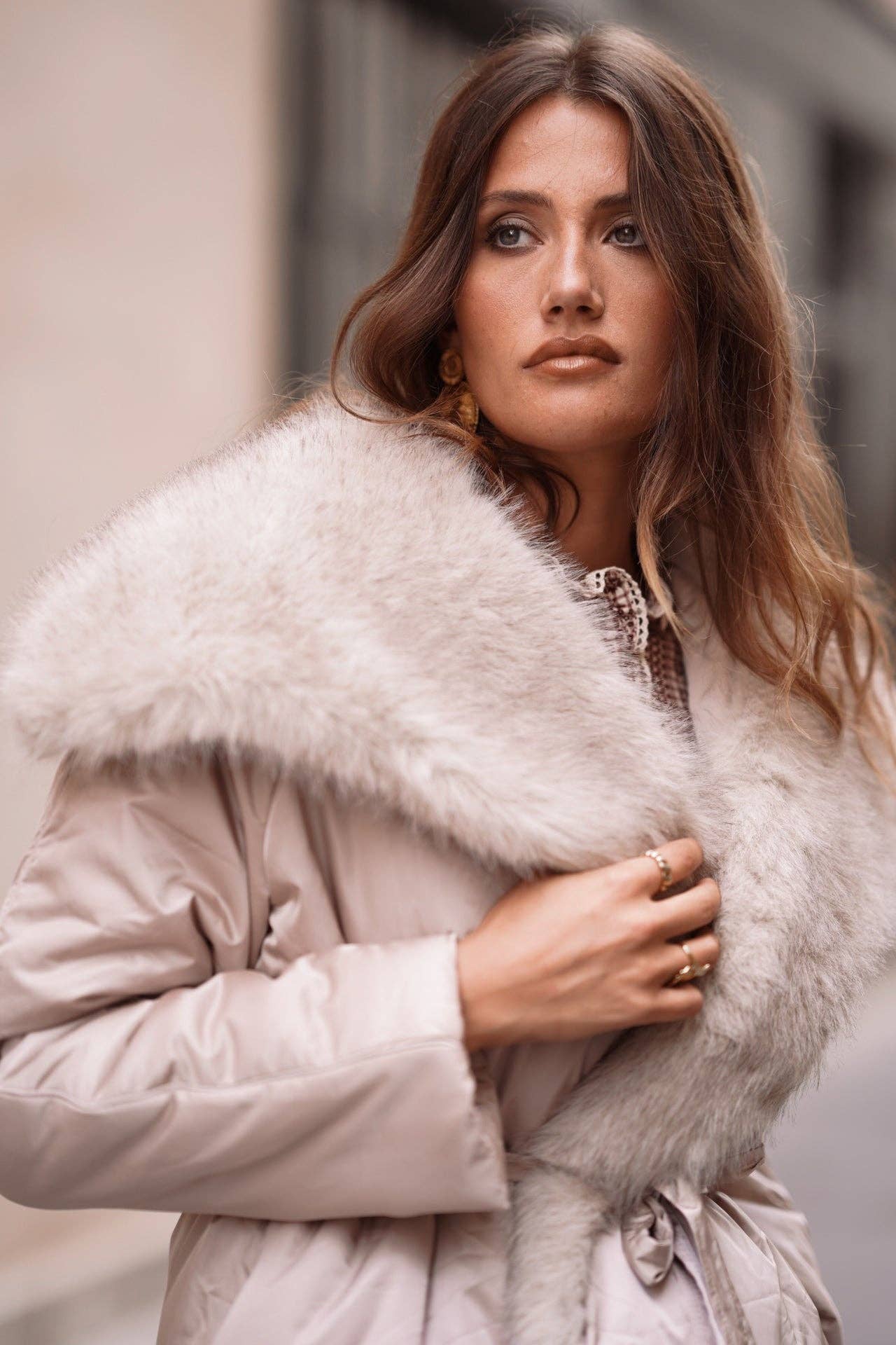 Manteau Césaria: Beige / M/L