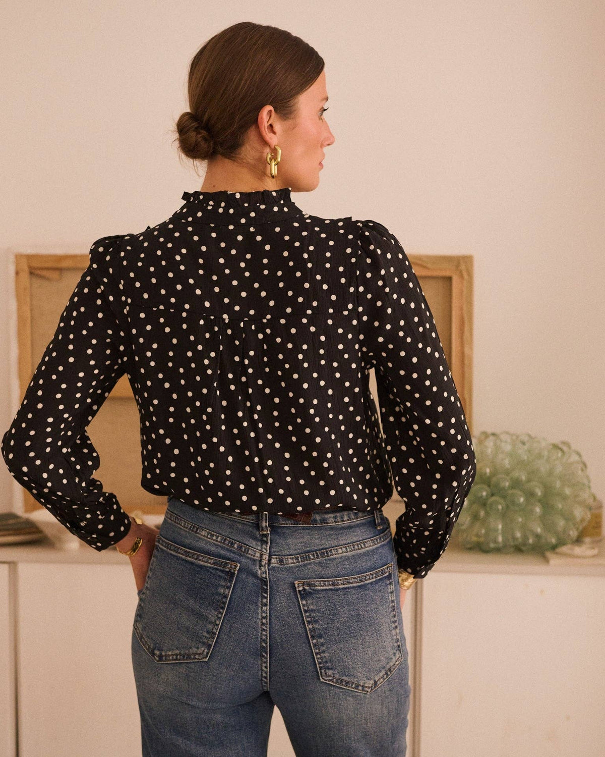 Chemise Héloïsa: Noir / XXL