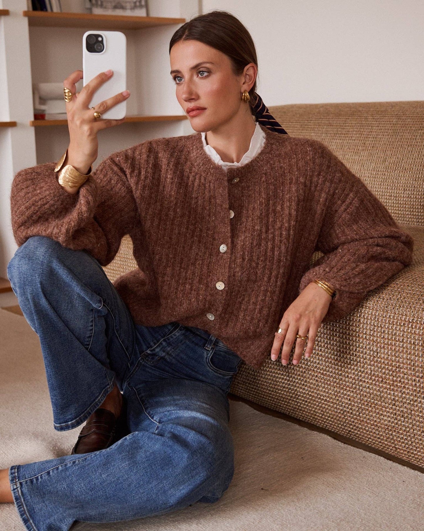 Gilet Mathéo: Marron / TU