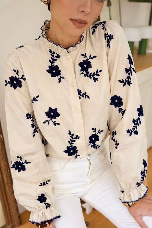 Chemise Antonia: crème M / M/L