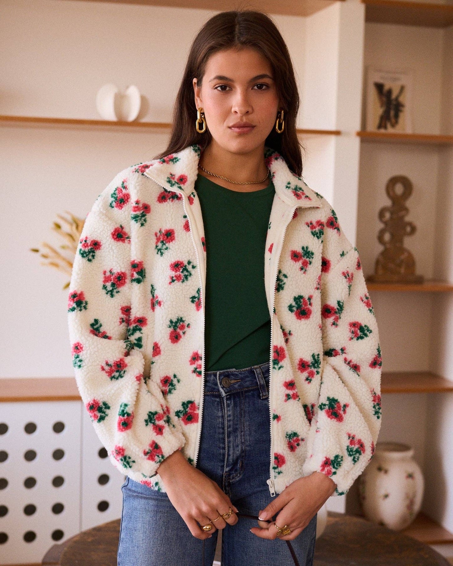 Veste Roxane: Beige / L