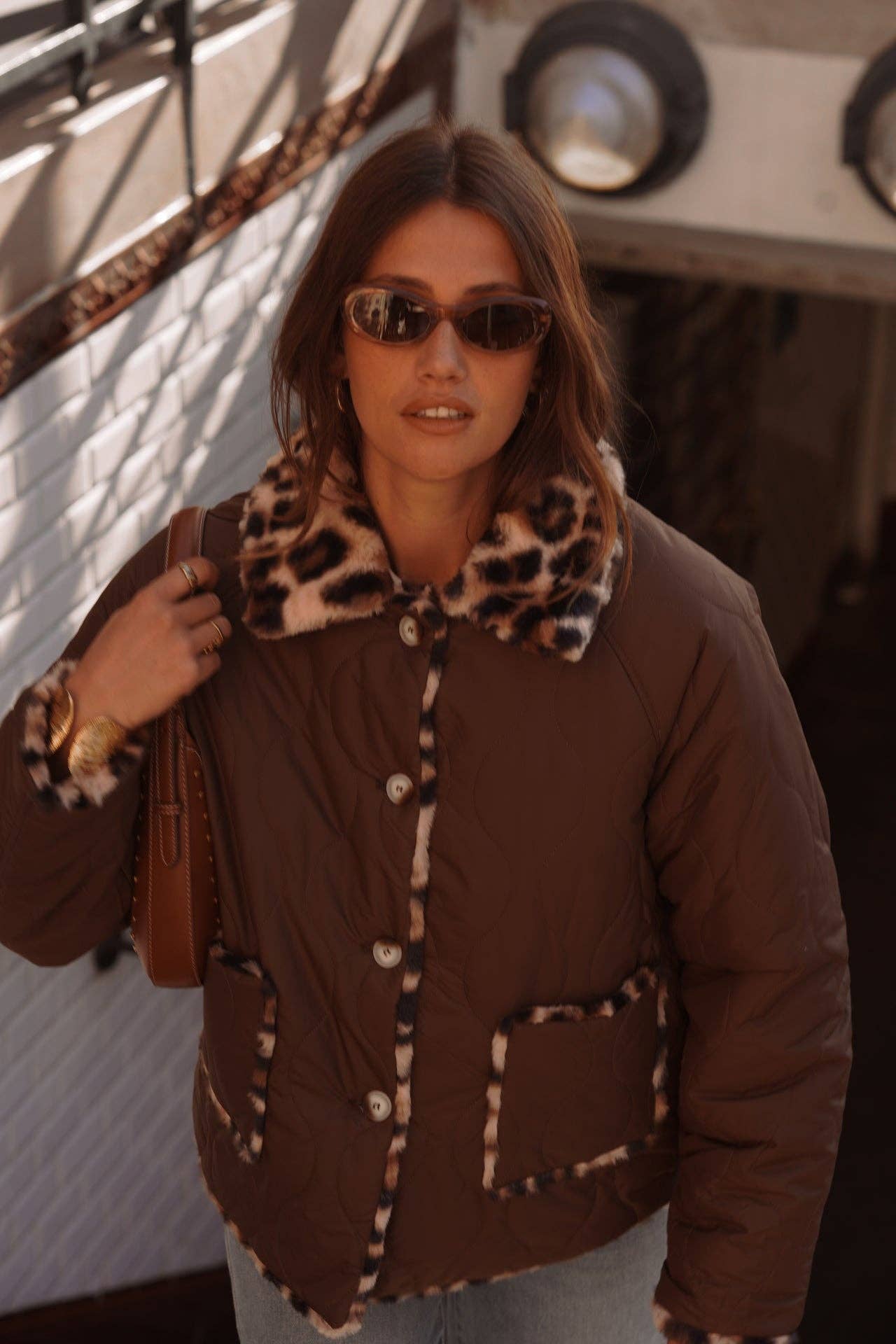 Manteau Hadria: Marron / M/L