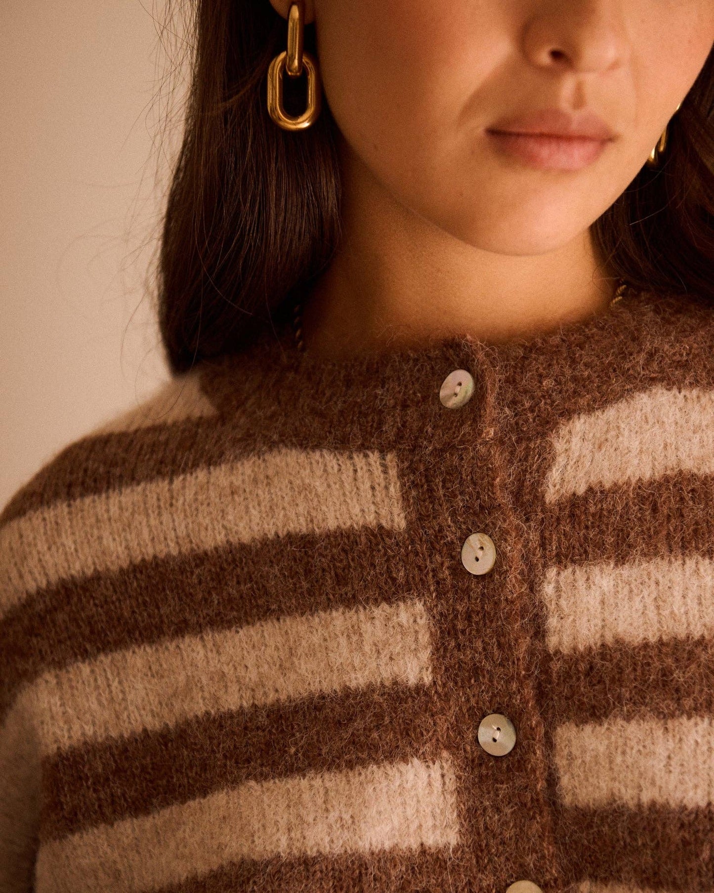 Cardigan Mael: Camel / TU