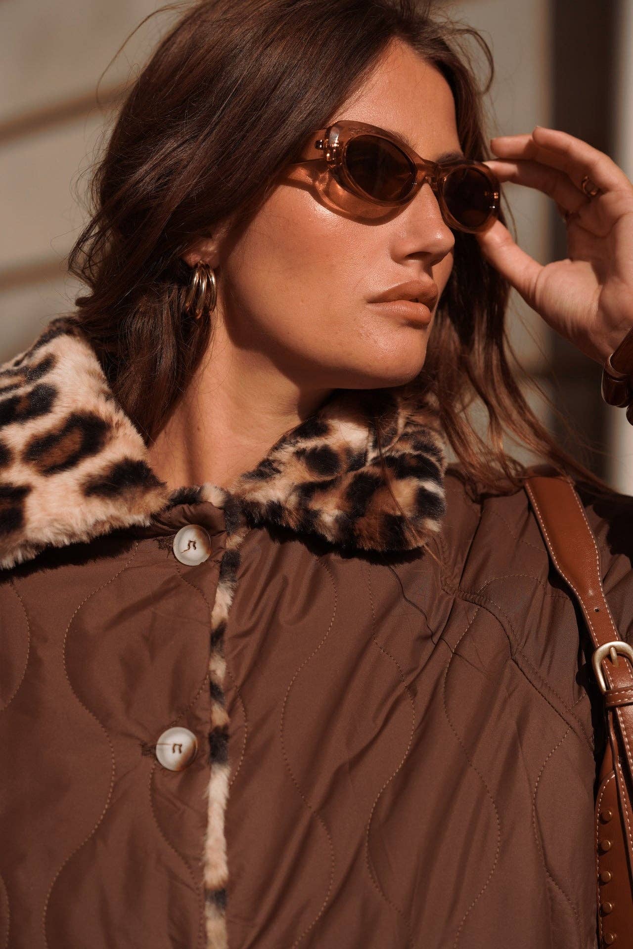 Manteau Hadria: Marron / M/L
