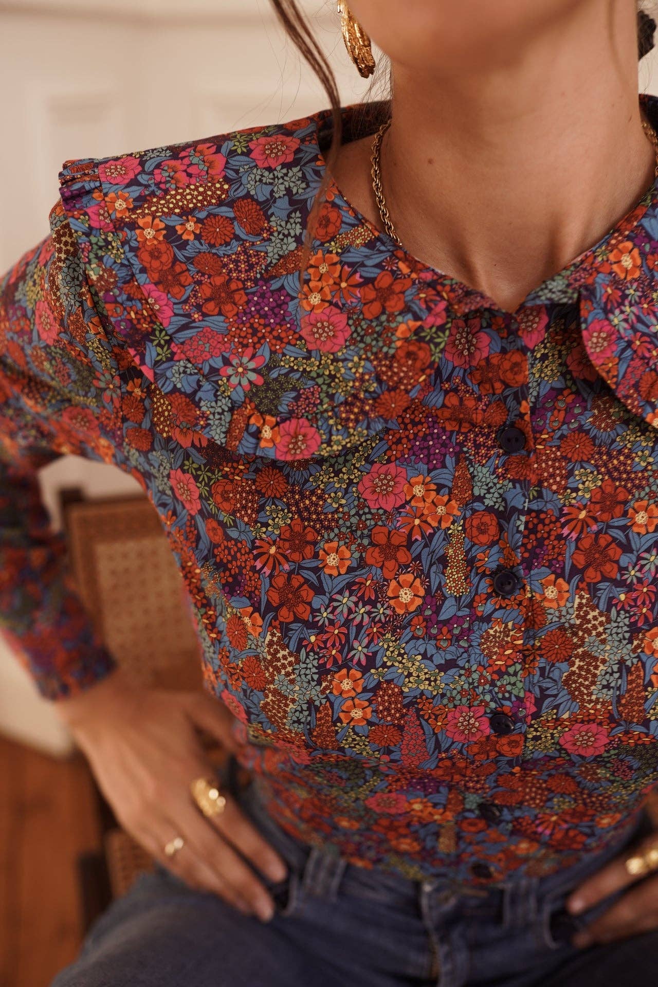 Chemise Isia: Bleu / XL